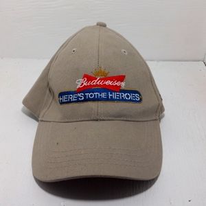 1 budweiser here's to the Heroes snapback ballcap